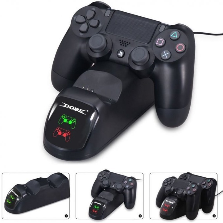 پایه شارژر دابی مدل TP4-889 مناسب برای دسته PS4 3 پایه شارژر دابی مدل TP4-889 مناسب برای دسته PS4